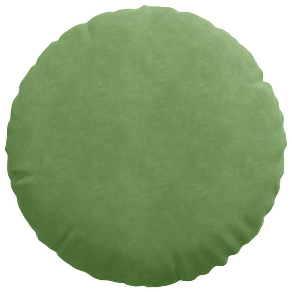 vidaXL Seat Cushions 2 pcs Light Green Ø50 x 19 cm Velvet