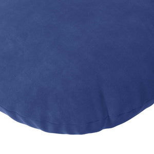 vidaXL Seat Cushions 2 pcs Police Blue Ø50 x 19 cm Velvet