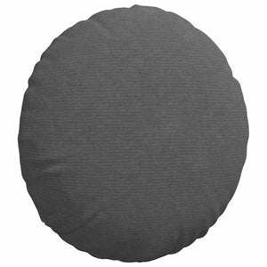 vidaXL Seat Cushions 2 pcs Dark Grey Ø50 x 19 cm Corduroy