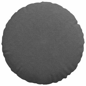 vidaXL Seat Cushions 2 pcs Dark Grey Ø50 x 19 cm Corduroy
