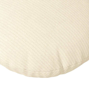 vidaXL Seat Cushions 2 pcs Cream Ø50 x 19 cm Cord Fabric