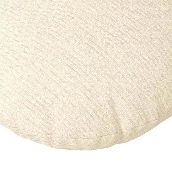 vidaXL Seat Cushions 2 pcs Cream Ø50 x 19 cm Cord Fabric