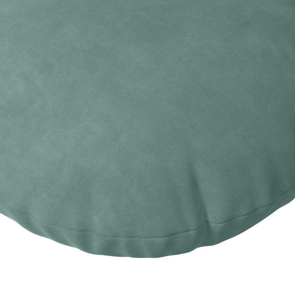 vidaXL Seat Cushions 2 pcs Sea Green Ø60 x 21 cm Velvet