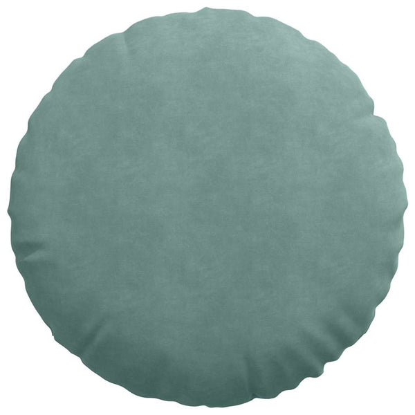 vidaXL Seat Cushions 2 pcs Sea Green Ø60 x 21 cm Velvet