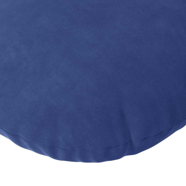 vidaXL Seat Cushions 2 pcs Police Blue Ø60 x 21 cm Velvet