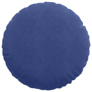 vidaXL Seat Cushions 2 pcs Police Blue Ø60 x 21 cm Velvet