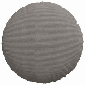 vidaXL Seat Cushions 2 pcs Light Grey Ø60 x 21 cm Corduroy