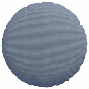vidaXL Seat Cushions 2 pcs Blue Ø60 x 21 cm Corduroy
