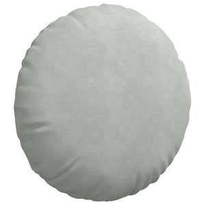 vidaXL Seat Cushions 2 pcs Light Grey Ø 80 x 29 cm Velvet