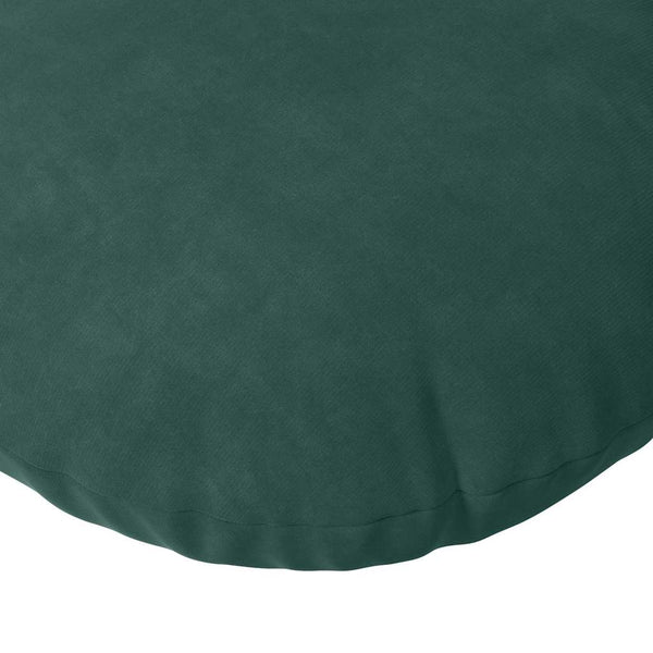 vidaXL Seat Cushions 2 pcs Dark Green Ø 80 x 29 cm Velvet