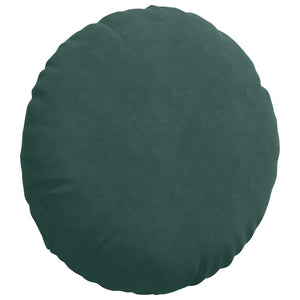 vidaXL Seat Cushions 2 pcs Dark Green Ø 80 x 29 cm Velvet