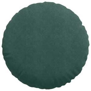 vidaXL Seat Cushions 2 pcs Dark Green Ø 80 x 29 cm Velvet