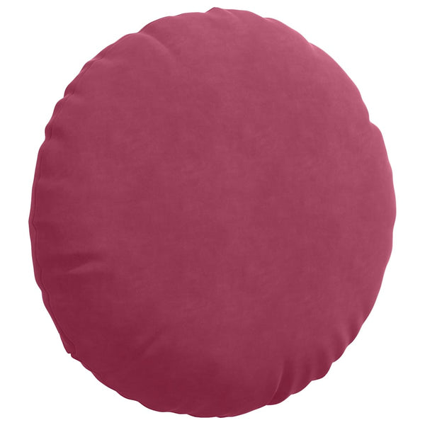 vidaXL Seat Cushions 2 pcs Wine Red Ø 80 x 29 cm Velvet