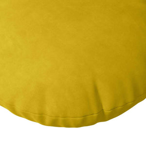 vidaXL Floor Cushions 2 pcs Yellow Ø 80 x 29 cm Velvet