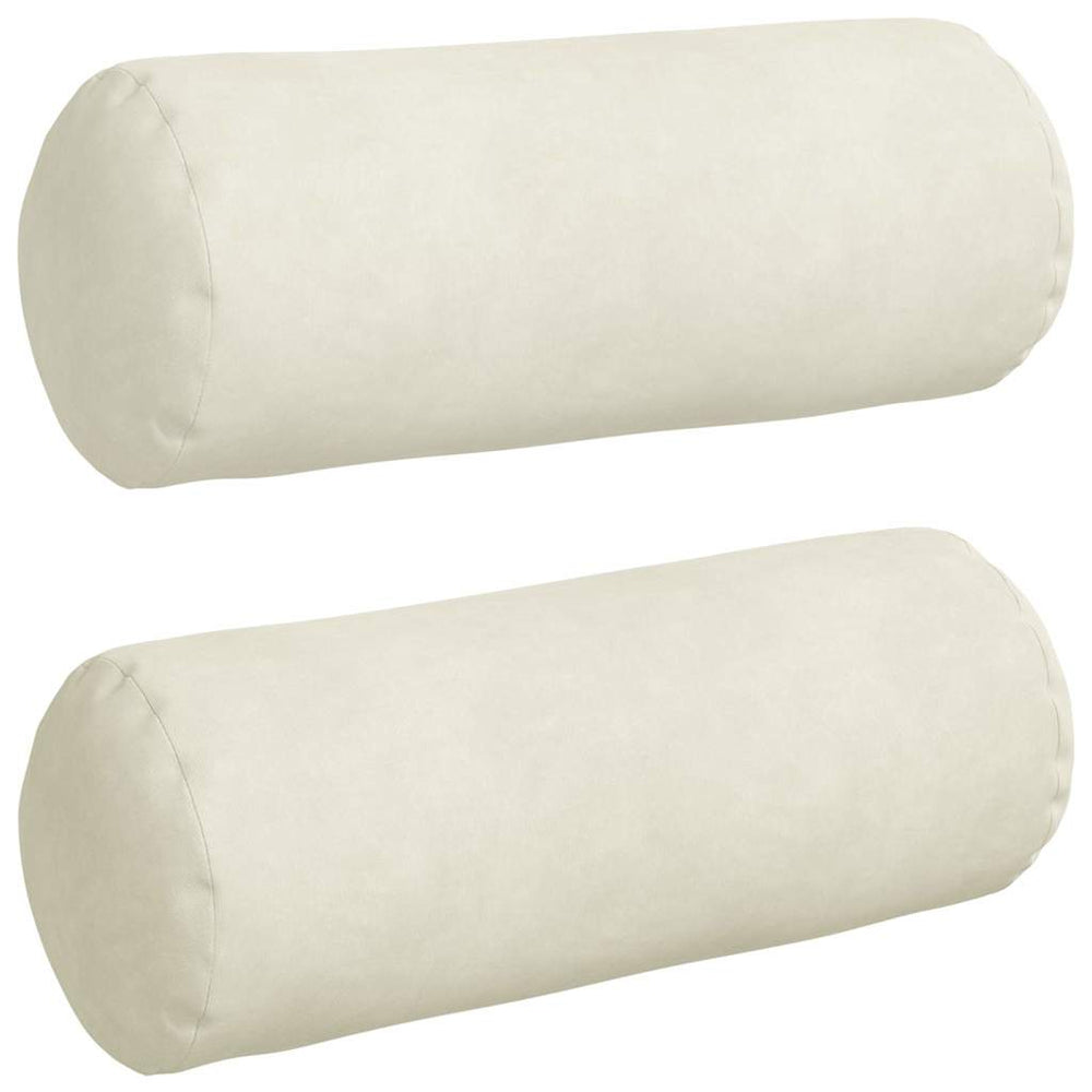 vidaXL Bolster Pillows 2 Pieces Cream Ø 15 x 40 cm Corduroy