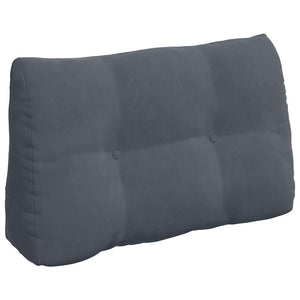 vidaXL Back Cushion Dark Grey 80 x 24 x 50 cm Velvet