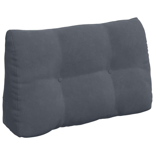 vidaXL Back Cushion Dark Grey 80 x 24 x 50 cm Velvet
