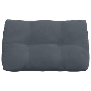 vidaXL Back Cushion Dark Grey 80 x 24 x 50 cm Velvet