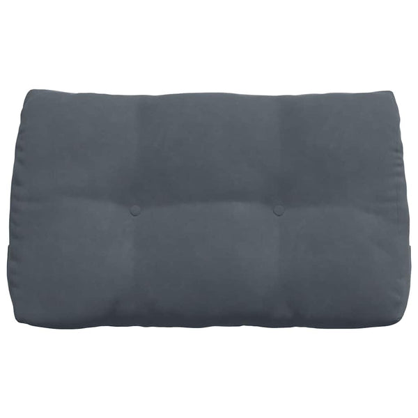 vidaXL Back Cushion Dark Grey 80 x 24 x 50 cm Velvet
