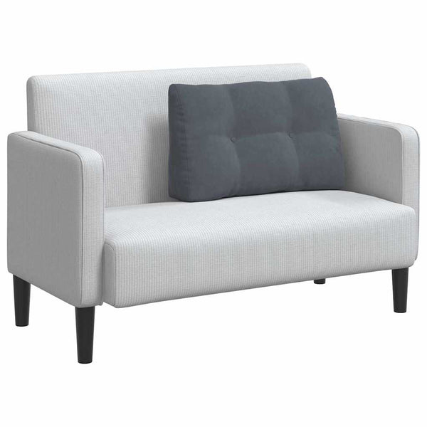 vidaXL Back Cushion Dark Grey 80 x 24 x 50 cm Velvet