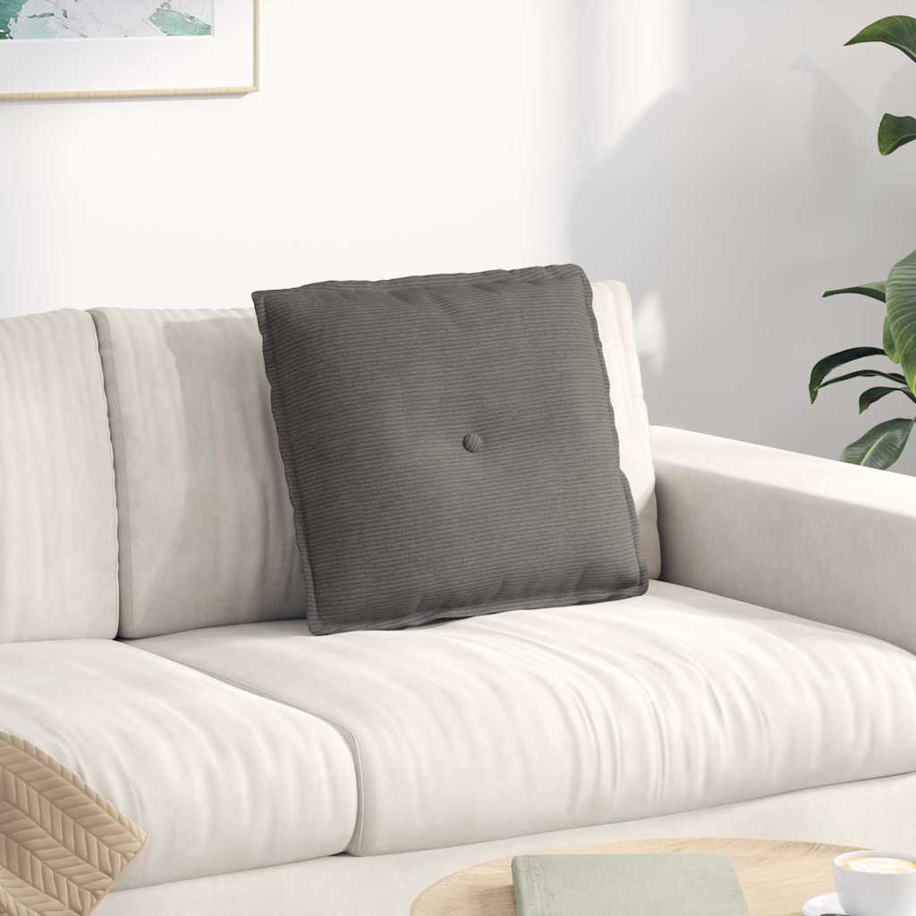 vidaXL Back Cushion Light Gray 50 x 45 cm Corduroy