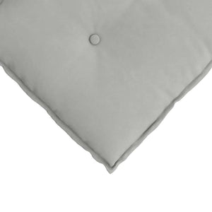 vidaXL Back Cushion Light Grey 60 x 50 cm Microfiber Fabric