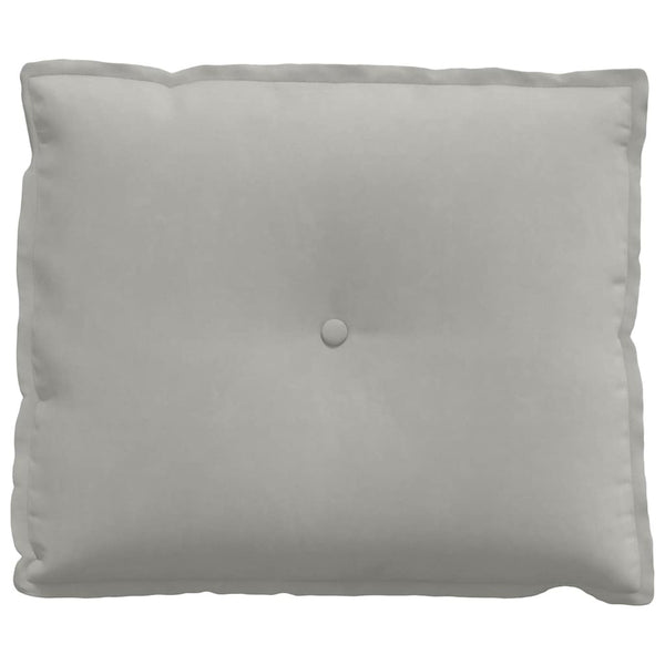 vidaXL Back Cushion Light Grey 60 x 50 cm Microfiber Fabric