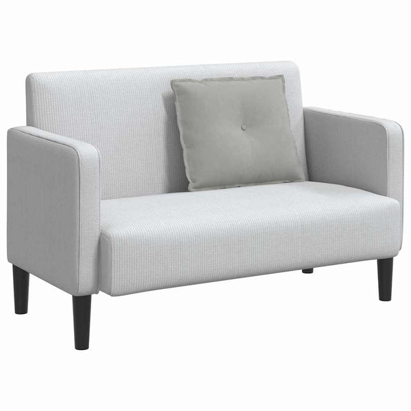 vidaXL Back Cushion Light Grey 60 x 50 cm Microfiber Fabric