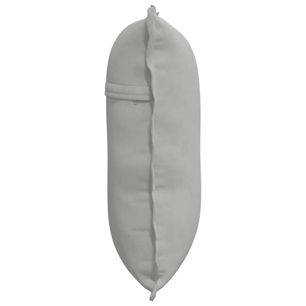 vidaXL Back Cushion Light Grey 60 x 50 cm Microfiber Fabric