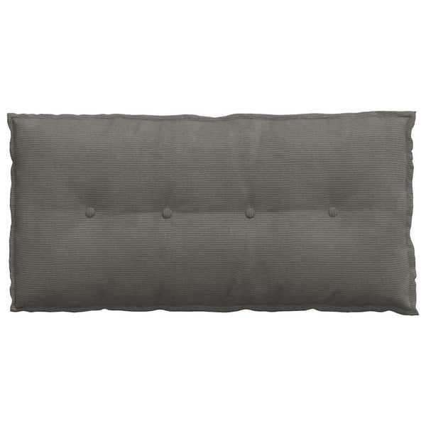 vidaXL Back Cushion Light Grey 100 x 50 cm Corduroy Fabric