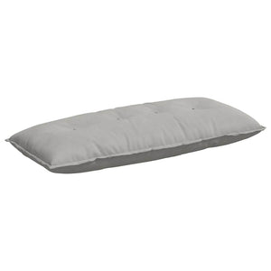 vidaXL Back Cushion Light Gray 120 x 50 cm Microfiber Fabric