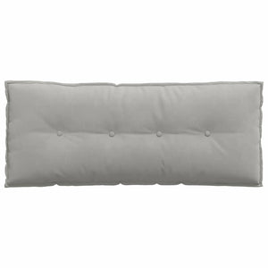 vidaXL Back Cushion Light Gray 120 x 50 cm Microfiber Fabric