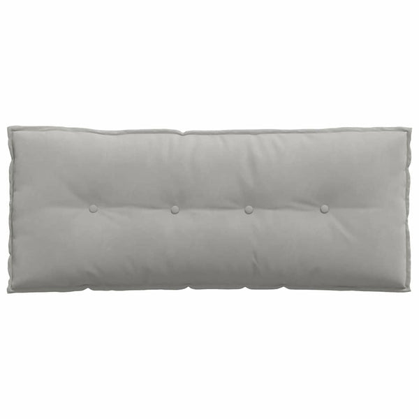 vidaXL Back Cushion Light Gray 120 x 50 cm Microfiber Fabric