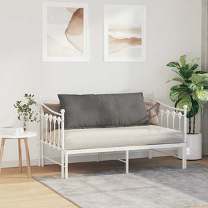 vidaXL Back Cushion Light Grey 120 x 50 cm Corduroy