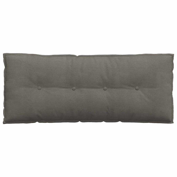 vidaXL Back Cushion Light Grey 120 x 50 cm Corduroy