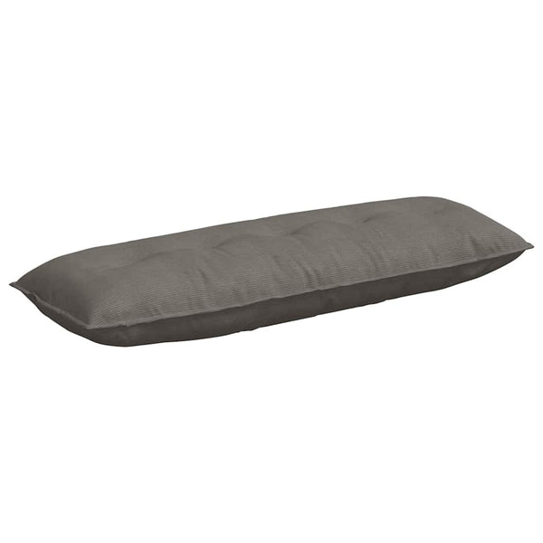 vidaXL Back Cushion Light Grey 140 x 50 cm Corduroy