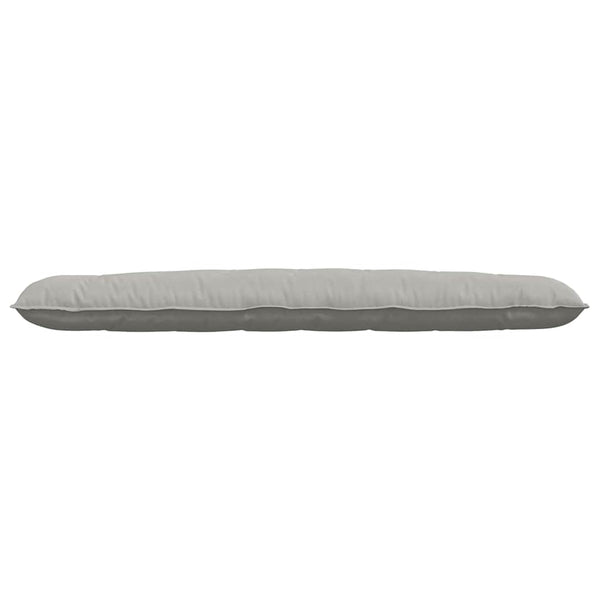 vidaXL Back Cushion Light Grey 200 x 50 cm Microfiber Fabric