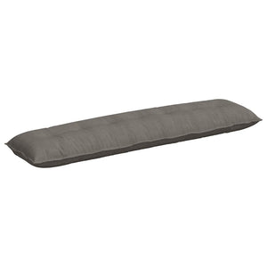 vidaXL Back Cushion Light Grey 200 x 50 cm Corduroy Fabric