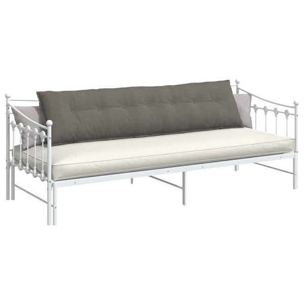 vidaXL Back Cushion Light Grey 200 x 50 cm Corduroy Fabric
