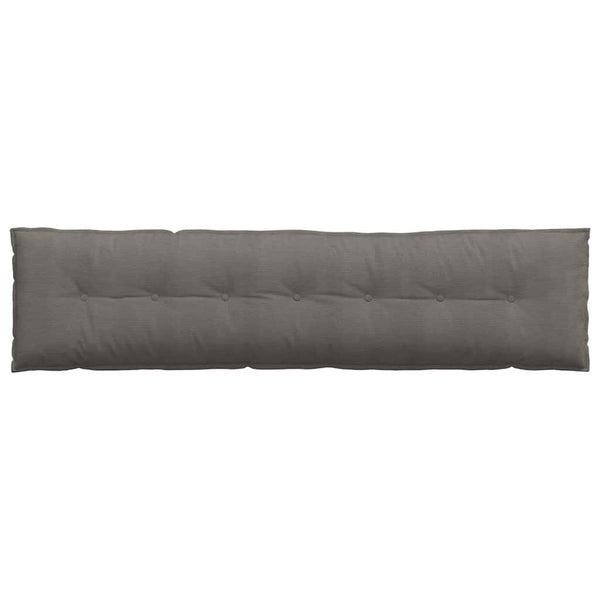 vidaXL Back Cushion Light Grey 200 x 50 cm Corduroy Fabric