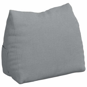 vidaXL Back Cushion Light Grey 45 x 20 x 35 cm Fabric