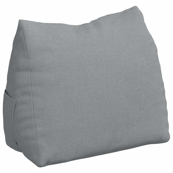 vidaXL Back Cushion Light Grey 45 x 20 x 35 cm Fabric