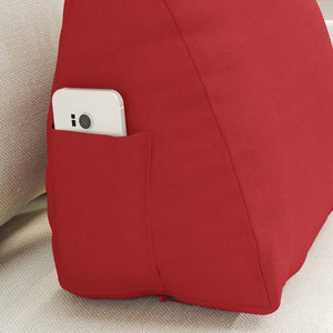 vidaXL Back Cushion Red 45 x 20 x 35 cm Fabric