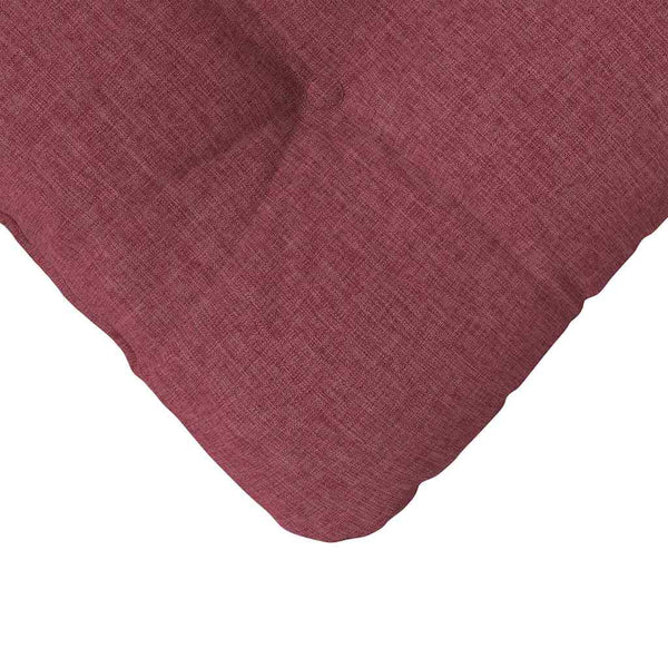 vidaXL Seat Cushions 4 pcs Wine Red 40 x 40 x 12 cm Fabric