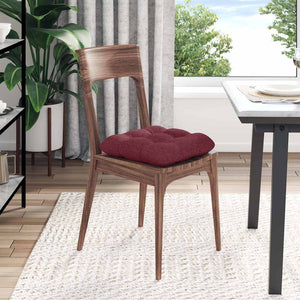vidaXL Seat Cushions 4 pcs Wine Red 40 x 40 x 12 cm Fabric