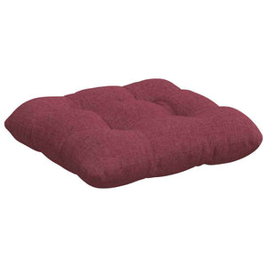 vidaXL Seat Cushions 4 pcs Wine Red 40 x 40 x 12 cm Fabric