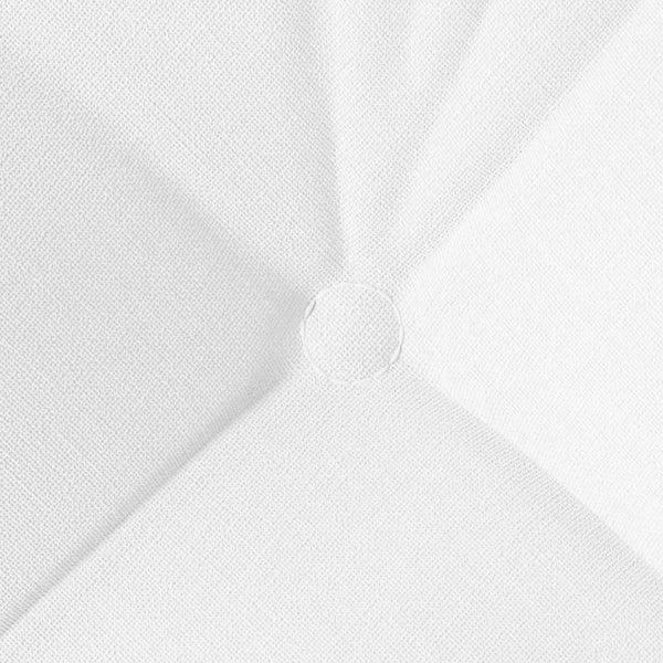 vidaXL Seat Pads 4 pcs White 40 x 40 x 12 cm Fabric