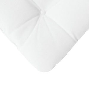 vidaXL Seat Pads 4 pcs White 40 x 40 x 12 cm Fabric