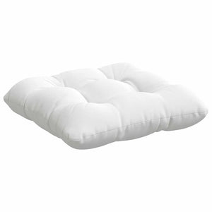 vidaXL Seat Pads 4 pcs White 40 x 40 x 12 cm Fabric