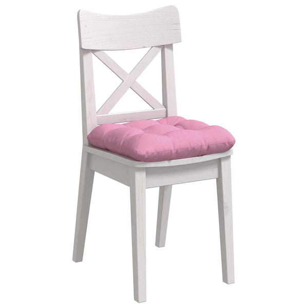 vidaXL Seat Cushions 4 pcs Pink 40 x 40 x 12 cm Fabric